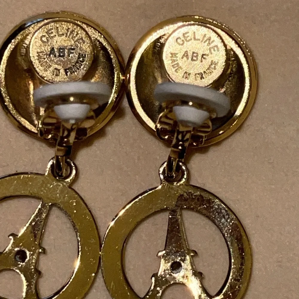 Preloveded Celine vintage Eiffel Tower clip on earrings excellent condition - Picture 4 of 5